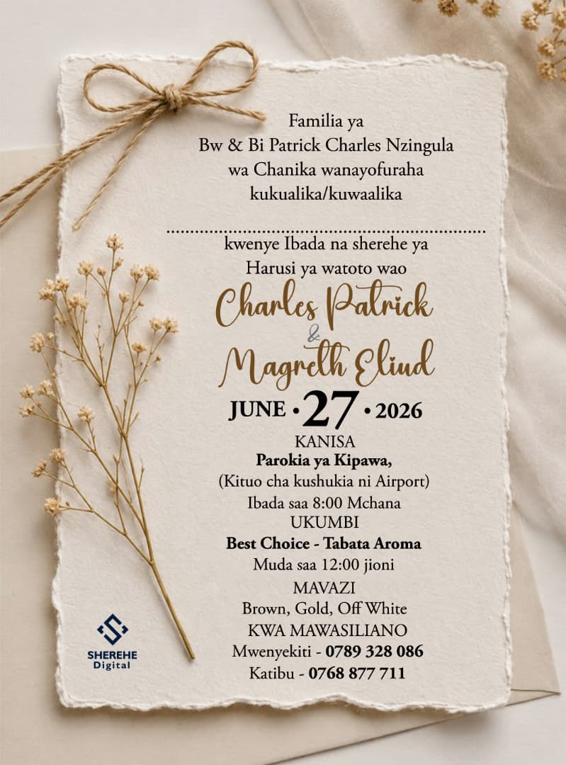 Harusi ya Charles & Magreth