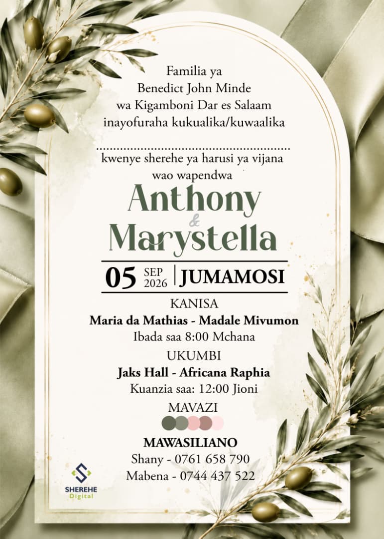 Harusi ya Anthony & Marystella
