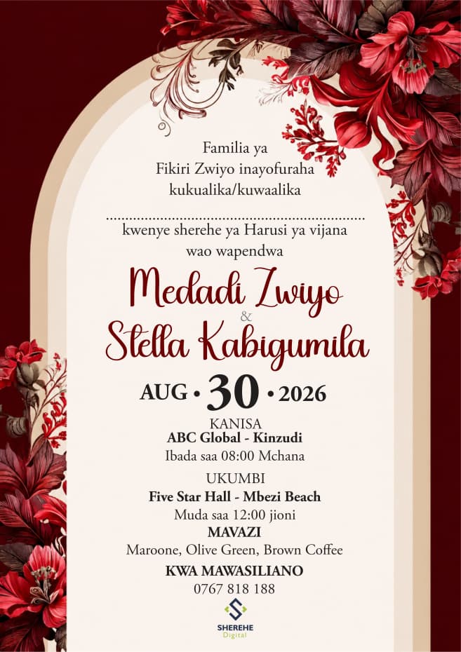 Harusi ya Medadi Zwiyo & Stella Kabigumila