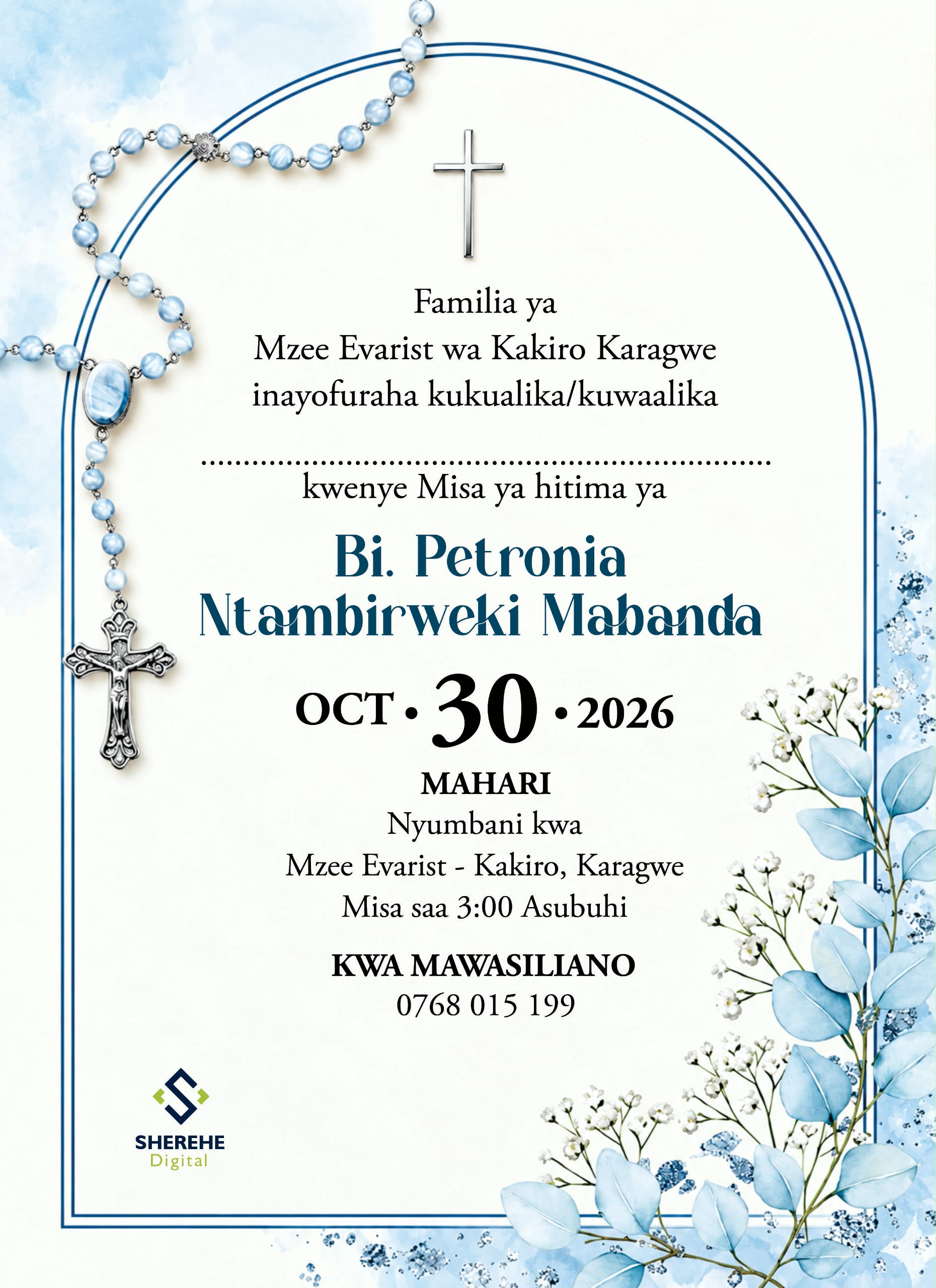 Misa ya Hitima ya Bi. Petronia Ntambirweki Mabanda